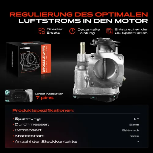 Drosselklappenstutzen 12 V 12 V Frankberg 5481FB0022809 Bild Drosselklappenstutzen 12 V 12 V Frankberg 5481FB0022809