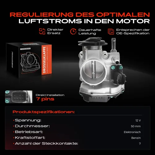 Drosselklappenstutzen 12 V Frankberg 5481FB0022821 Bild Drosselklappenstutzen 12 V Frankberg 5481FB0022821