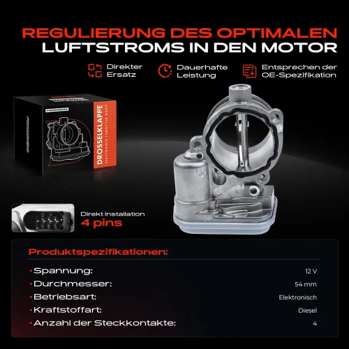 Drosselklappenstutzen 12 V Frankberg 5481FB0022830 Bild Drosselklappenstutzen 12 V Frankberg 5481FB0022830