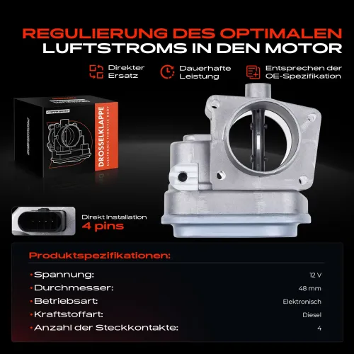 Drosselklappenstutzen 12 V Frankberg 5481FB0022831 Bild Drosselklappenstutzen 12 V Frankberg 5481FB0022831