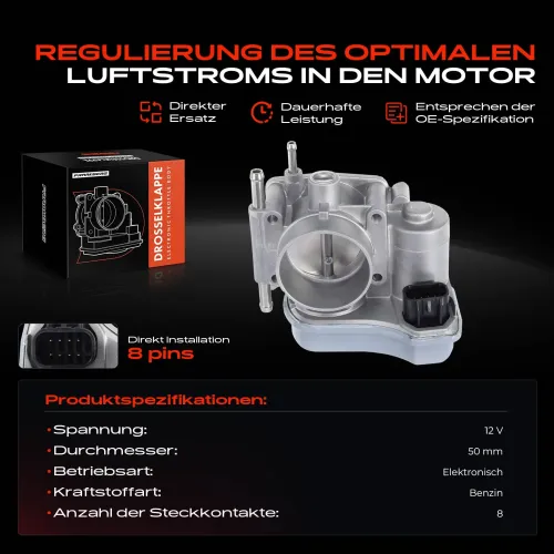 Drosselklappenstutzen 12 V 12 V Frankberg 5481FB0022841 Bild Drosselklappenstutzen 12 V 12 V Frankberg 5481FB0022841