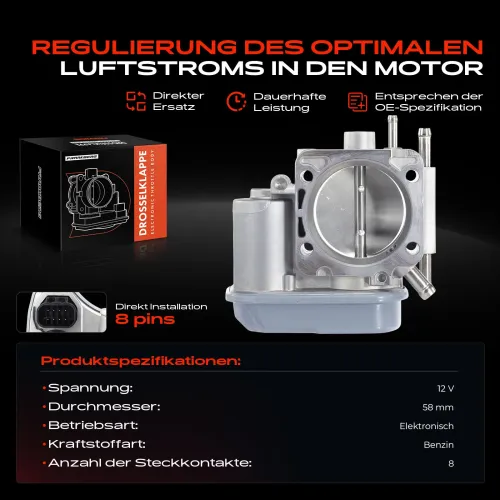 Drosselklappenstutzen 12 V Frankberg 5481FB0022843 Bild Drosselklappenstutzen 12 V Frankberg 5481FB0022843