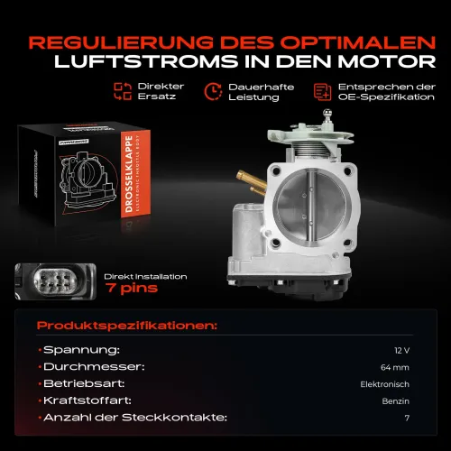 Drosselklappenstutzen 12 V Frankberg 5481FB0022846 Bild Drosselklappenstutzen 12 V Frankberg 5481FB0022846