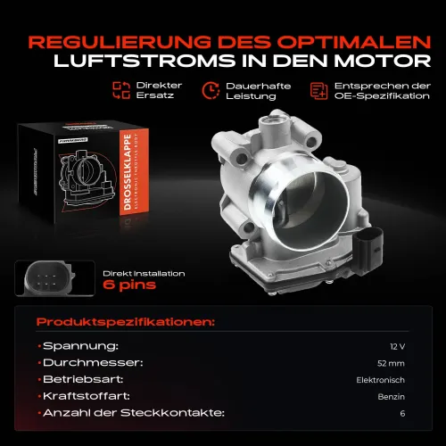 Drosselklappenstutzen 12 V Frankberg 5481FB0022850 Bild Drosselklappenstutzen 12 V Frankberg 5481FB0022850