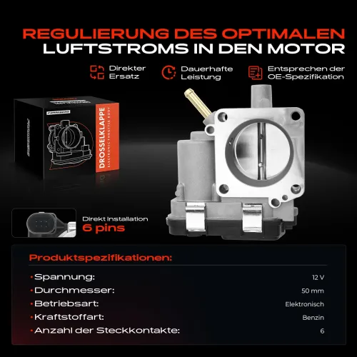 Drosselklappenstutzen 12 V Frankberg 5481FB0022851 Bild Drosselklappenstutzen 12 V Frankberg 5481FB0022851