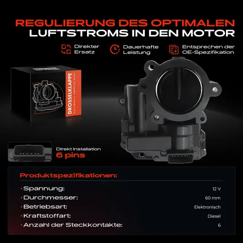 Drosselklappenstutzen 12 V Frankberg 5481FB0022852 Bild Drosselklappenstutzen 12 V Frankberg 5481FB0022852