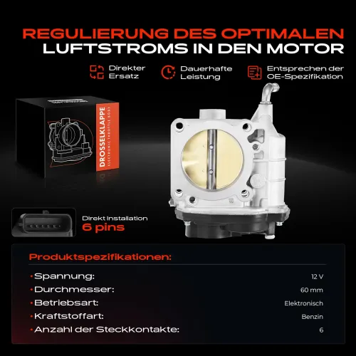 Drosselklappenstutzen 12 V Frankberg 5481FB0022856 Bild Drosselklappenstutzen 12 V Frankberg 5481FB0022856