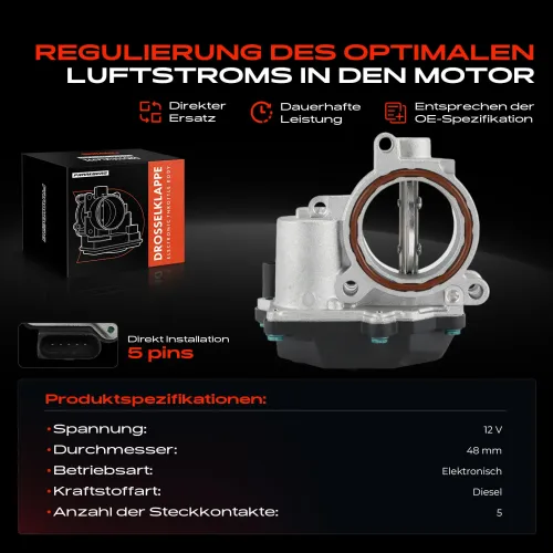 Drosselklappenstutzen 12 V Frankberg 5481FB0022857 Bild Drosselklappenstutzen 12 V Frankberg 5481FB0022857