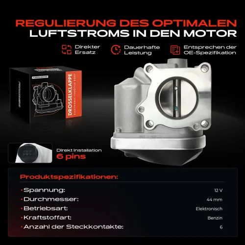 Drosselklappenstutzen 12 V Frankberg 5481FB0022861 Bild Drosselklappenstutzen 12 V Frankberg 5481FB0022861