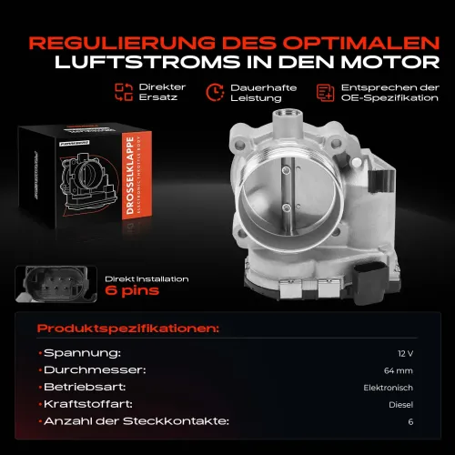 Drosselklappenstutzen 12 V Frankberg 5481FB0022871 Bild Drosselklappenstutzen 12 V Frankberg 5481FB0022871