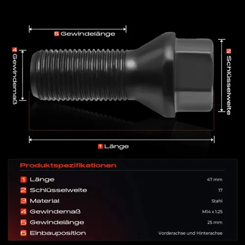 Radbolzen vorne und hinten Frankberg 5481FB0023387 Bild Radbolzen vorne und hinten Frankberg 5481FB0023387
