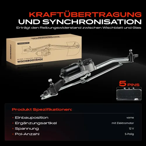 Wischergestänge 12 V 12 V vorne Frankberg 5481FB0023671 Bild Wischergestänge 12 V 12 V vorne Frankberg 5481FB0023671