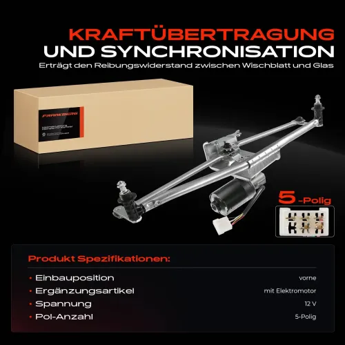 Wischergestänge 12 V vorne Frankberg 5481FB0023675 Bild Wischergestänge 12 V vorne Frankberg 5481FB0023675