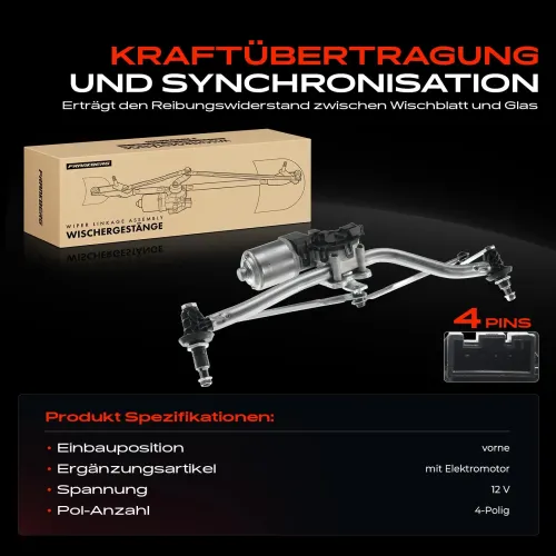 Wischergestänge 12 V vorne Frankberg 5481FB0023677 Bild Wischergestänge 12 V vorne Frankberg 5481FB0023677