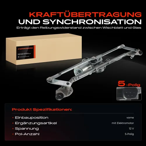 Wischergestänge 12 V vorne Frankberg 5481FB0023678 Bild Wischergestänge 12 V vorne Frankberg 5481FB0023678
