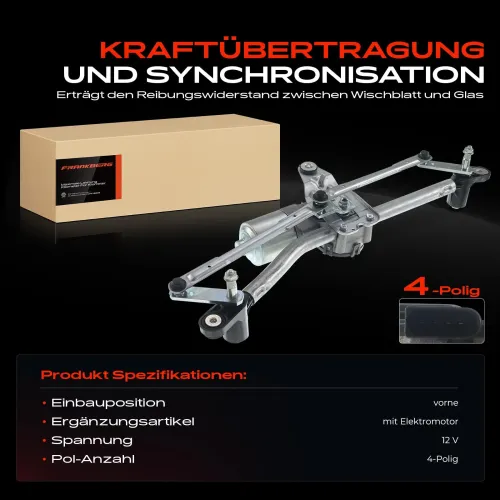Wischergestänge 12 V vorne Frankberg 5481FB0023687 Bild Wischergestänge 12 V vorne Frankberg 5481FB0023687