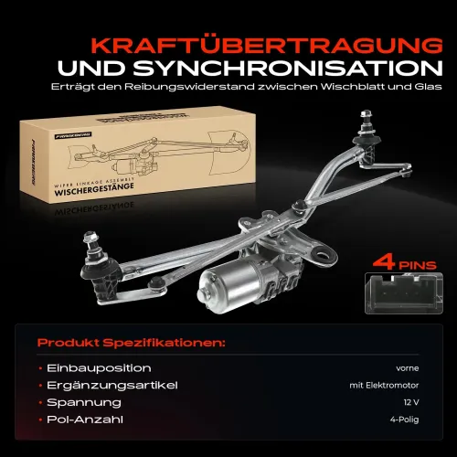Wischergestänge 12 V vorne Frankberg 5481FB0023688 Bild Wischergestänge 12 V vorne Frankberg 5481FB0023688