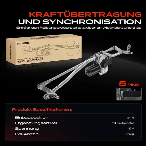 Wischergestänge 12 V 12 V vorne Frankberg 5481FB0023691 Bild Wischergestänge 12 V 12 V vorne Frankberg 5481FB0023691