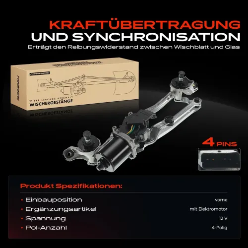 Wischergestänge 12 V vorne Frankberg 5481FB0023694 Bild Wischergestänge 12 V vorne Frankberg 5481FB0023694
