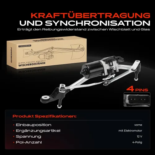 Wischergestänge 12 V vorne Frankberg 5481FB0023702 Bild Wischergestänge 12 V vorne Frankberg 5481FB0023702