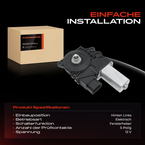 Elektromotor, Fensterheber Frankberg 5481FB0023734 Bild Elektromotor, Fensterheber Frankberg 5481FB0023734