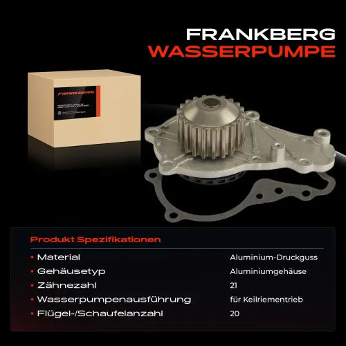 Wasserpumpe, Motorkühlung Frankberg 5481FB0023769 Bild Wasserpumpe, Motorkühlung Frankberg 5481FB0023769