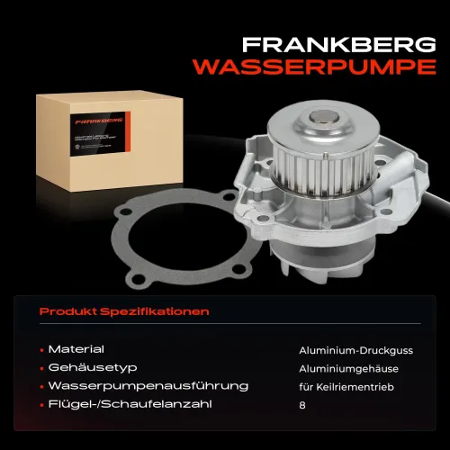 Wasserpumpe, Motorkühlung Frankberg 5481FB0023773 Bild Wasserpumpe, Motorkühlung Frankberg 5481FB0023773