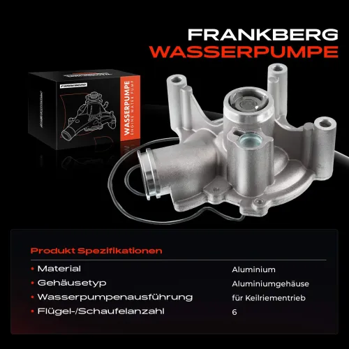 Wasserpumpe, Motorkühlung Frankberg 5481FB0023800 Bild Wasserpumpe, Motorkühlung Frankberg 5481FB0023800