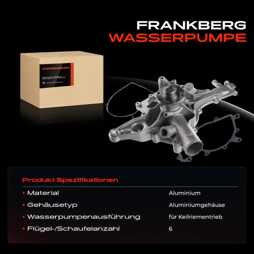 Wasserpumpe, Motorkühlung Frankberg 5481FB0023857 Bild Wasserpumpe, Motorkühlung Frankberg 5481FB0023857
