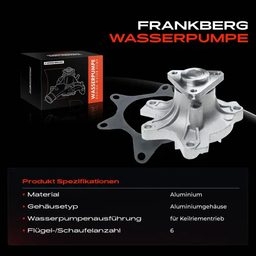 Wasserpumpe, Motorkühlung Frankberg 5481FB0023859 Bild Wasserpumpe, Motorkühlung Frankberg 5481FB0023859