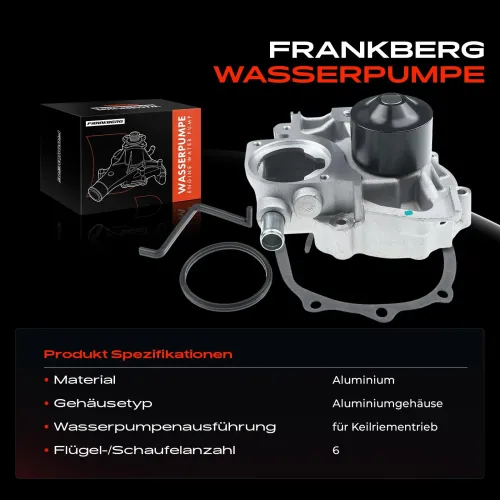 Wasserpumpe, Motorkühlung Frankberg 5481FB0023873 Bild Wasserpumpe, Motorkühlung Frankberg 5481FB0023873