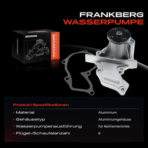 Wasserpumpe, Motorkühlung Frankberg 5481FB0023875 Bild Wasserpumpe, Motorkühlung Frankberg 5481FB0023875