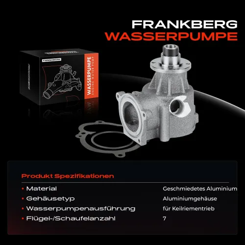Wasserpumpe, Motorkühlung Frankberg 5481FB0024016 Bild Wasserpumpe, Motorkühlung Frankberg 5481FB0024016