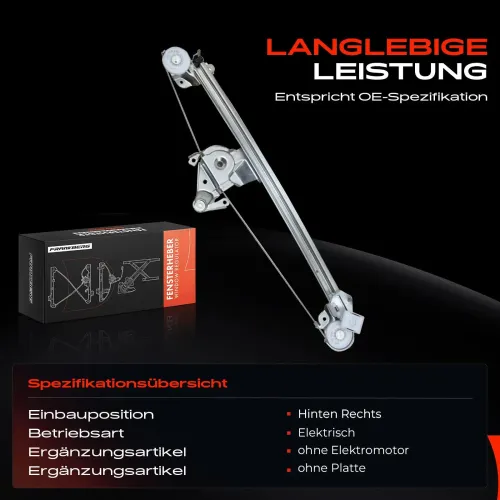 Fensterheber hinten rechts Frankberg 5481FB0024434 Bild Fensterheber hinten rechts Frankberg 5481FB0024434