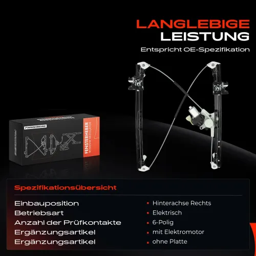 Fensterheber hinten rechts Frankberg 5481FB0024518 Bild Fensterheber hinten rechts Frankberg 5481FB0024518