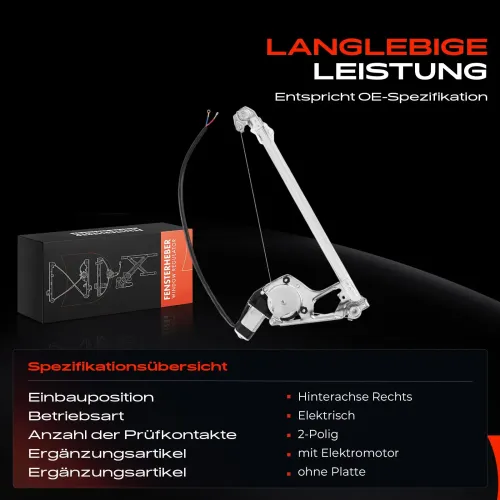 Fensterheber hinten rechts Frankberg 5481FB0024709 Bild Fensterheber hinten rechts Frankberg 5481FB0024709