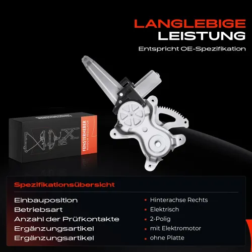 Fensterheber hinten rechts Frankberg 5481FB0024759 Bild Fensterheber hinten rechts Frankberg 5481FB0024759