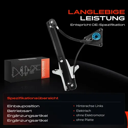 Fensterheber hinten links Frankberg 5481FB0024814 Bild Fensterheber hinten links Frankberg 5481FB0024814