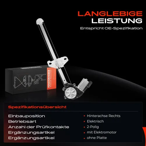 Fensterheber hinten rechts Frankberg 5481FB0024818 Bild Fensterheber hinten rechts Frankberg 5481FB0024818