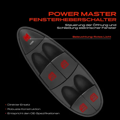 Schalter, Fensterheber fahrerseitig Frankberg 5481FB0024865 Bild Schalter, Fensterheber fahrerseitig Frankberg 5481FB0024865