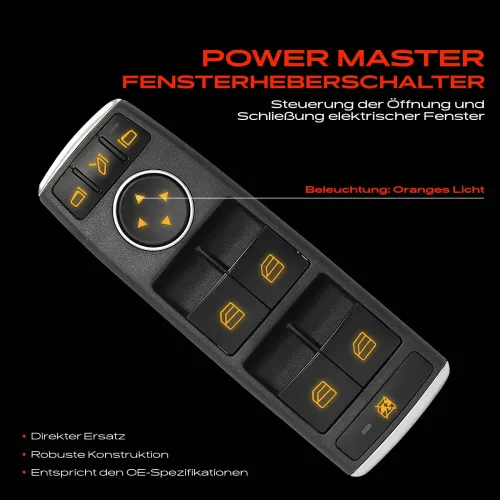 Schalter, Fensterheber fahrerseitig Frankberg 5481FB0024880 Bild Schalter, Fensterheber fahrerseitig Frankberg 5481FB0024880