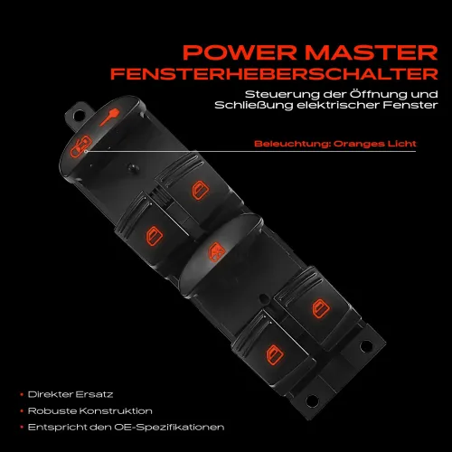 Schalter, Fensterheber fahrerseitig Frankberg 5481FB0024882 Bild Schalter, Fensterheber fahrerseitig Frankberg 5481FB0024882