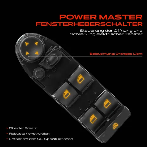 Schalter, Fensterheber fahrerseitig Frankberg 5481FB0024886 Bild Schalter, Fensterheber fahrerseitig Frankberg 5481FB0024886