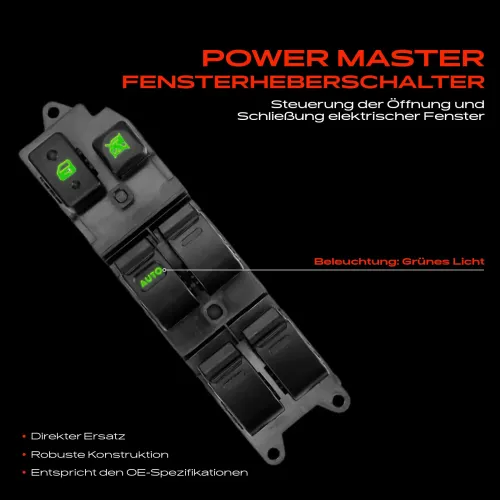 Schalter, Fensterheber fahrerseitig Frankberg 5481FB0024894 Bild Schalter, Fensterheber fahrerseitig Frankberg 5481FB0024894