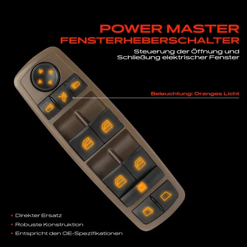 Schalter, Fensterheber fahrerseitig Frankberg 5481FB0024896 Bild Schalter, Fensterheber fahrerseitig Frankberg 5481FB0024896