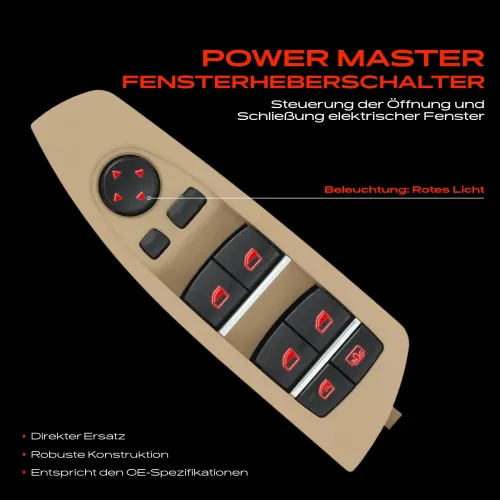 Schalter, Fensterheber fahrerseitig Frankberg 5481FB0024898 Bild Schalter, Fensterheber fahrerseitig Frankberg 5481FB0024898