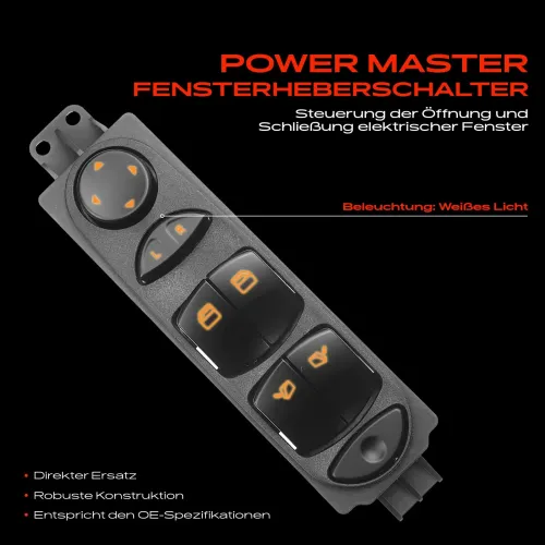 Schalter, Fensterheber fahrerseitig Frankberg 5481FB0024916 Bild Schalter, Fensterheber fahrerseitig Frankberg 5481FB0024916