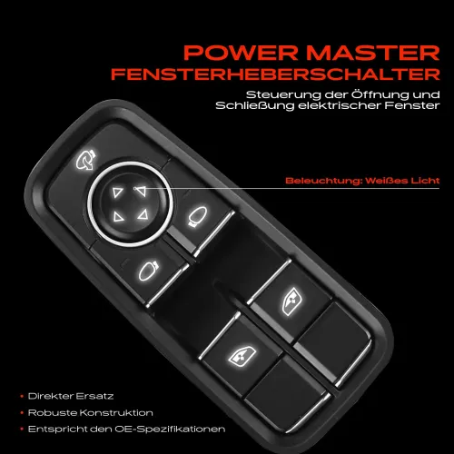 Schalter, Fensterheber fahrerseitig Frankberg 5481FB0024929 Bild Schalter, Fensterheber fahrerseitig Frankberg 5481FB0024929