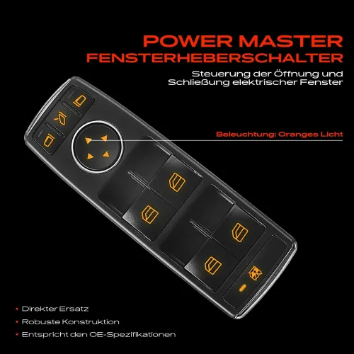 Schalter, Fensterheber fahrerseitig Frankberg 5481FB0024931 Bild Schalter, Fensterheber fahrerseitig Frankberg 5481FB0024931