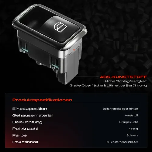 Schalter, Fensterheber vorne und hinten Frankberg 5481FB0024935 Bild Schalter, Fensterheber vorne und hinten Frankberg 5481FB0024935